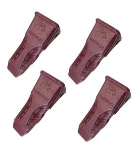 4 X EXCAVATOR CAT 215 ROCK STYLE BUCKET TIPS 1U3302R TEETH - Picture 1 of 3