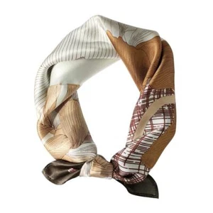 Pure Mulberry Silk Scarfs Women Small Square Scarf 21" x 21" Breathable Light... - Picture 1 of 6