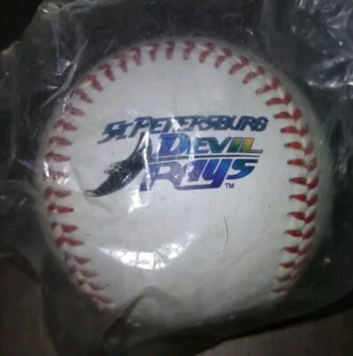 St. Petersburg Times Devil Rays SGA Souvenir béisbol nuevo en bolsa Foto 1 de 3
