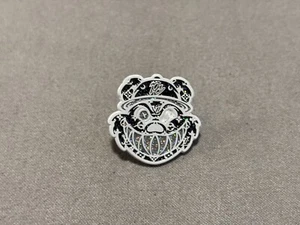 Pinzcity Louis Vuitton Black Silver Glitter White Mini Scare Bear Hat Pin Oreo - Picture 1 of 21