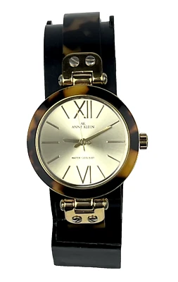 Anne Klein 女士手表 10/9652 金色龟壳 WR - 全新电池 — 第 1/4 张图片