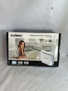 Edimax 150Mbps ADSL2/2+ Modem Router. Opened - Never Used. Contents Sealed.White - Afbeelding 1 van 10