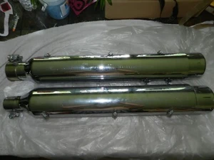 2002 -16 HARLEY ROAD KING STREET GLIDE Slip on mufflers 64900256 64900257 - Picture 1 of 12