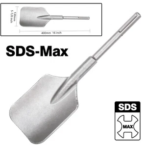 1PC SDS MAX Clay Spade Scoop Square Flat Shovel Chisel Bit for Jack Hammer Drill - Picture 1 of 9