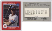 1989 Grand Slam Texas League All-Stars Juan Gonzalez #34