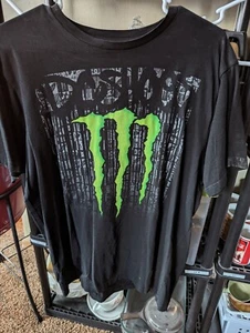 VTG KEN BLOCK DC SHOES MONSTER FORD BLACK T SHIRT LARGE DRIP RACING DOUBLE SIDED - Picture 1 of 3