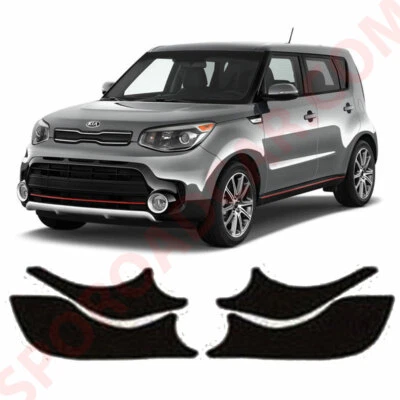 Anti Scratch Inside Carbon Door Cover 4P For 2014-2018 Kia Soul / All New Soul Foto 1 de 4