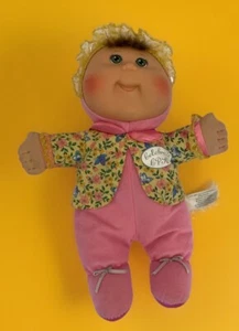 Celebrate CPK Cabbage Patch Kids Brunette Baby Doll 11" Girl Pink Flowers 2008 - Picture 1 of 10