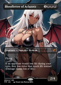 Bloodletter Of Aclazotz Anime Waifu Style Card For EDH and Playtest - Picture 1 of 3