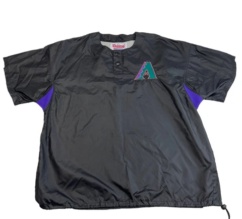 Arizona Diamondbacks Vintage Starter MLB Baseball S/S Warmup Wind Jacket Mens XL Cover