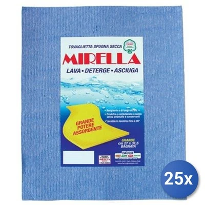 25x Bundle Mirella Pannospugna Grande 1 Pezzi 27X31 Cm.