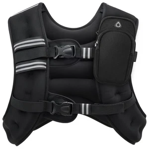 Weighted Vest, 6lb/8lb/12lb/16lb/20lb/25lb/30lb Weight Vest with Reflective S... - Foto 1 di 9