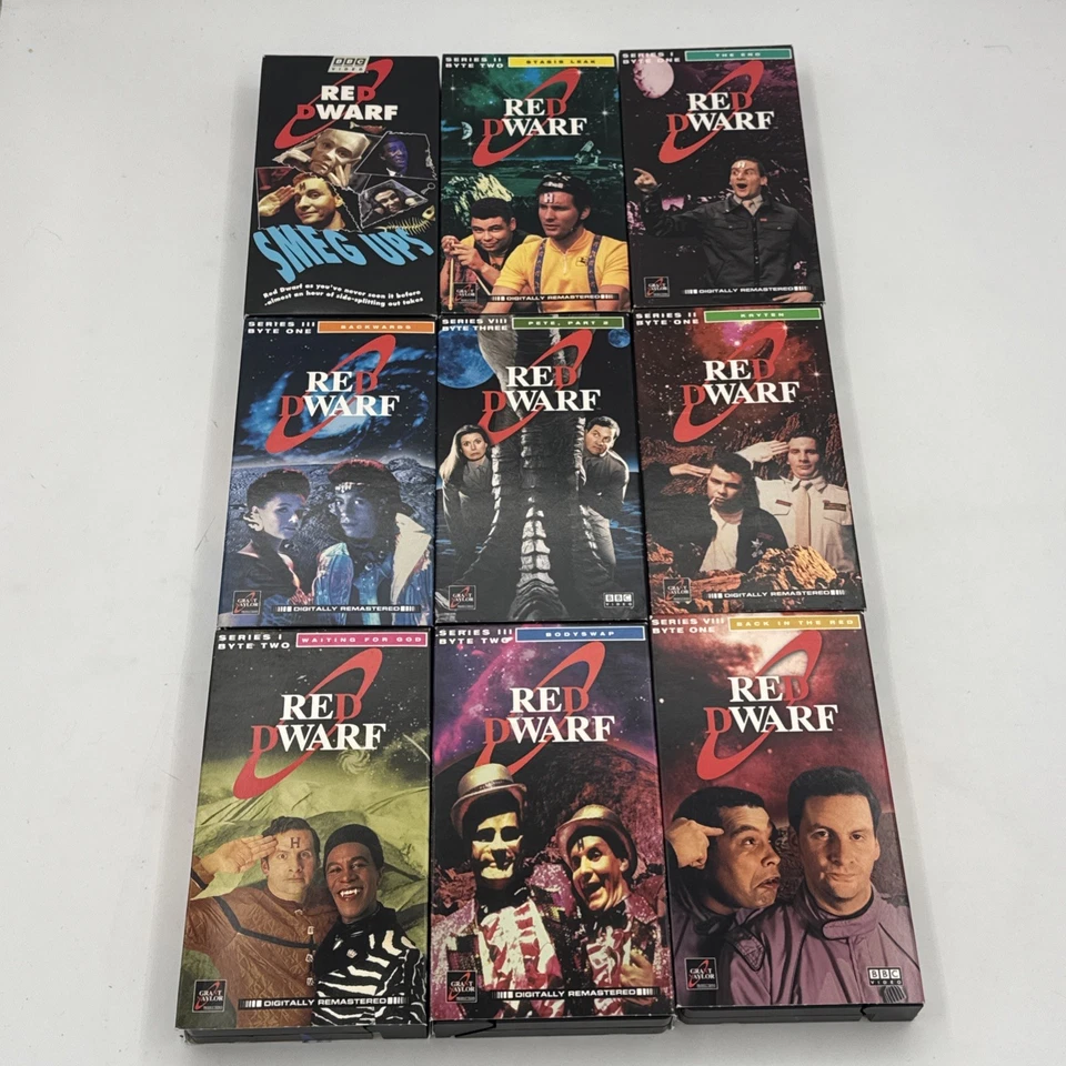(9) Red Dwarf HUGE VHS HTF 1988 90s TV BBC PBS British Comedy SCI FI - Image 1 of 4
