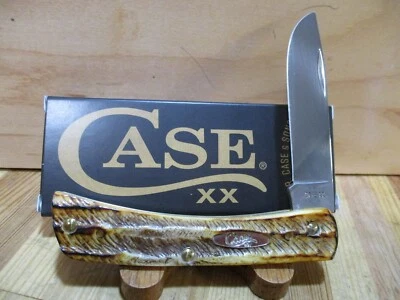CASE XX NIB Case Bone Stag Handle Sod Buster Jr. 6.5137 Folding Pocket Knife - 65310