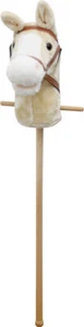 SpielMaus Holz Plüsch Steckenpferd mit Sound, weiß, 98 cm - Bild 1 von 2