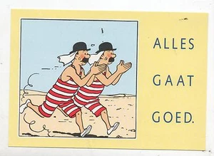 Carte postale TINTIN. Alles Gaat Goed. Les Dupondt. TOURING ASSISTANCE 1992 - Picture 1 of 1
