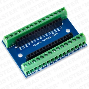 ADATTATORE ARDUINO NANO V3.0 BASETTA ADATTATORE CON MORSETTI A VITE - Foto 1 di 3