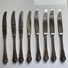 Wallace Grand Colonial Sterling Flatware Set 8 Dinner Knives .925 Handles VTG