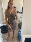 tweed boutique gold button dress
