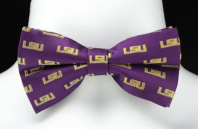 Галстук-бабочка регулируемый мужской Louisiana State Tigers университетский колледж LSU - Изображение 1 из 2