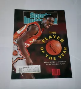 1990 Sports Illustrated GARY PAYTON Oregon State Beavers ! THE GLOVE ! - Picture 1 of 1
