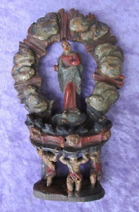 Antigua Virgen tallada a mano Sterzing alrededor de 1800 - Imagen 1 de 10