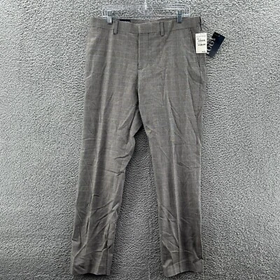 Nova Calça Masculina Nordstrom 1901 34 Preta Xadrez - Imagem 1 de 4