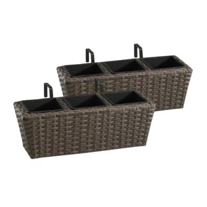 2 Jardineras para colgar balcon. Nuevas + 1 de suelo Medidas 47 x 17 x 15 cm - Imagen 1 de 4