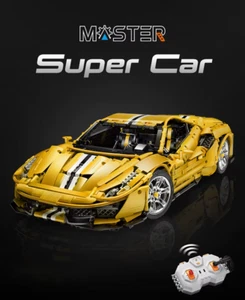 NISB CADA Limited Ferrari 488 Pista 1:8 Scale Technic Set (Motorized), 3,187 pcs - Picture 1 of 15