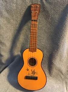 Vintage Ukulele Instrument 4 Saiten 20" Federblüten PRC Label Kind Anfänger Spielzeug - Bild 1 von 13