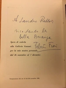 Autogrammprospekt von Felicita Frai - Bild 1 von 1