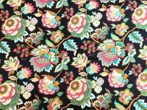 5 Yard Hand Block Print Handmade Cotton Indian Floral Sanganeri Print Fabric - Picture 1 of 3