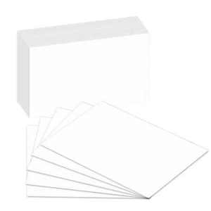 Extra Thick Blank 14pt (100lb) Index Cards, 4 x 6, 100 Per Pack - Picture 1 of 5
