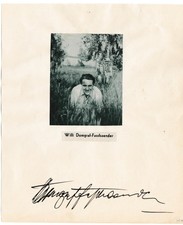 Willi Domgraf-Fassbaender - German operatic baritone - original signature