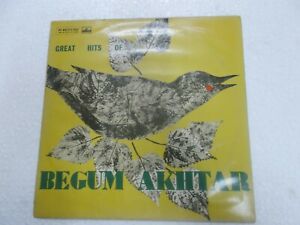 Begum Akhtar classical hindustani  RARE 10" LP RECORD BOLLYWOOD INDIA HMV EX