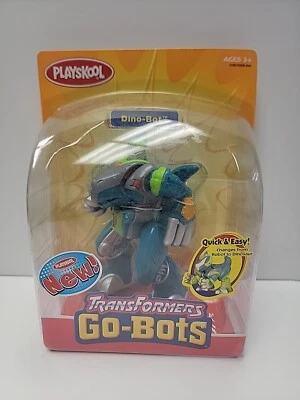 Transformers - Dino-Bot - Go-Bots - Playskool - 2002 - New on Card Sealed - Image 1 of 4