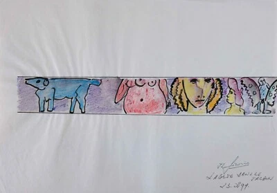 Jean-Louis SIMONIN - Dibujo Original - Pastel - La Bestia en el Jardín Foto 1 de 2