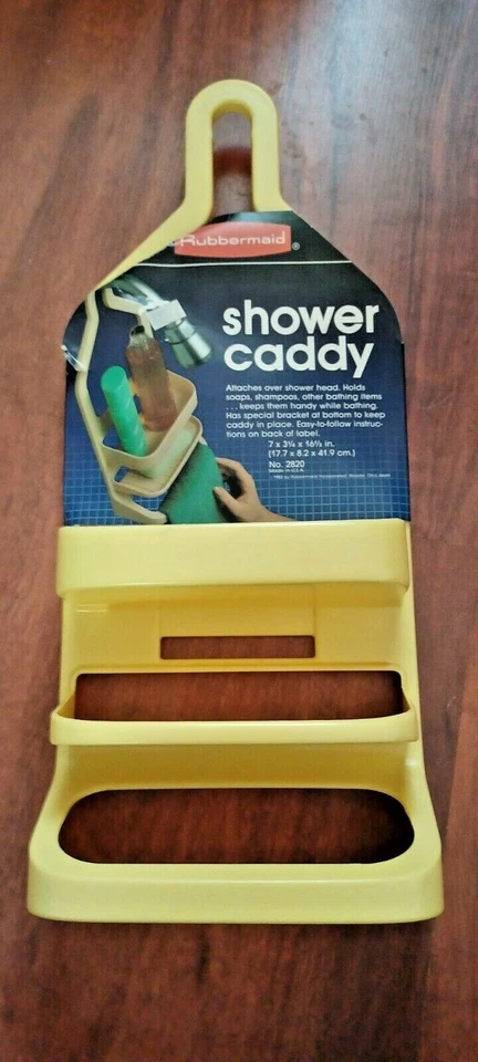 nos 1982 YELLOW rubbermaid bath shower caddy mint with tag fast free shipping - Image 1 of 1