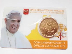 VATIKAN Citta del Vaticano Coin Card Nr. 08 - Kursmünze 50 Cent 2017 Original BU - Bild 1 von 2
