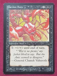 Magic The Gathering LEYENDAS HORMIGAS CARROÑA tarjeta negra Magic The Gathering - Imagen 1 de 2
