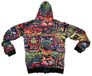 Grassroots California Chris Dyer Rainbow Serpent Hoodie Reversable Rare 2019 420 - Picture 1 of 20