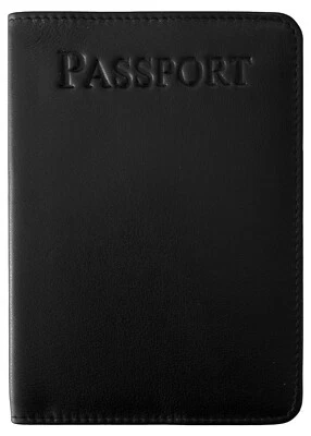 123 CHEAP CHECKS Leather RFID Passport Holder Cover