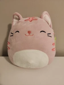 Paulita Squishmallow 2021 nuevo con etiquetas nuevo peluche pascua primavera gato rosa. (D4) - Imagen 1 de 11