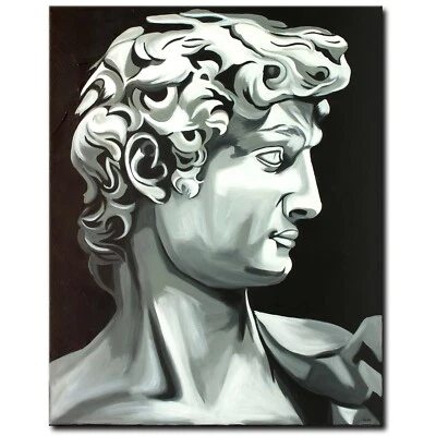 ORIGINAL Gemälde Acrylbild Mann Modern Abstrakt Porträt Malerei Kunst HANDGEMALT - Bild 1 von 4