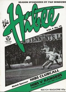 Hibernian v Rangers Scottish Premier League 12th December 1987 - Picture 1 of 12