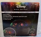 NIB! Disney Magic Holiday Mickey Mouse LED Projection Rotating Tabletop Light