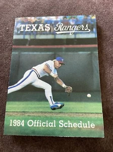 Texas Rangers 1984 MLB Pocket Spielplan - Bild 1 von 2