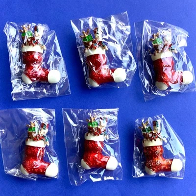 Lote de 6 broches broches bota regalos juguete golosinas monet navidad Foto 1 de 4