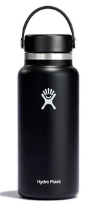 Hydro Flask - 946 ml Wide Mouth Thermosflasche mit Flex Cap black Trinkflasche - Bild 1 von 1