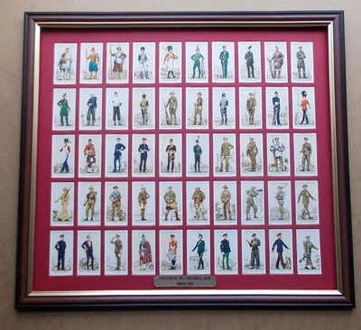 PLAYERS: Military Uniforms   of the territorial army   Cigarette Cards Framed - Image 1 of 4